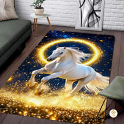 Custom Western Running Horse Doormat with Non Slip Backing - Horse-ds28