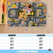 Custom Road Map Welcoming Doormat with City Streets