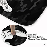 Lifestyle mockup showing the sports rug centered on a contemporary wood floor - thumbnail image 8 of 9