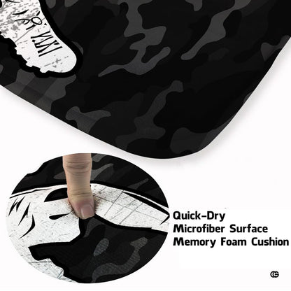 Lifestyle mockup showing the sports rug centered on a contemporary wood floor - thumbnail image 8 of 9