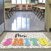 Personalized Name Teacher Doormat for Classroom and School