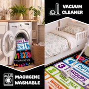 Personalized Teachers Classroom Rug, Custom Teacher Name Classroom Rules Area Rug, Feeling Chart Calming Corner Mat, Kindergarten Educational Back to School Class Decor (D5)