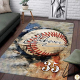 Baseball Area Rug