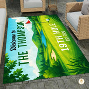 Custom Golf Welcome Mat for Front Door and Entryway - Style 8