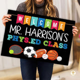 Custom Teacher Welcome Doormat for Classroom and School Gym
