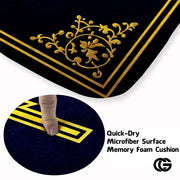 Personalized Orthodox Rug with Christian Cross and Eagle - D6