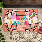 Personalized Teacher Doormat for Classroom and School Decor