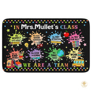 Custom Math Classroom Welcome Mat with Formulas and Numbers - Math D10 / 3' x 5' (Rectangular)
