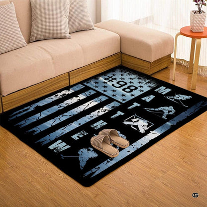 Detailed corner perspective highlighting distressed flag graphics and athletic skater action imagery. - thumbnail image 7 of 7