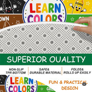 Wheel of Feelings and Emotions Round Rug, Educational Mental Health Rug for Classroom, Educational Animal Shape School Mat, Back to School Gift (R01)