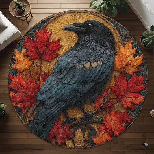 Custom Halloween 3D Optical Illusion Round Rug Skeleton Horror Area Rug (1, #15)