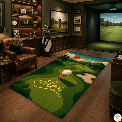 Custom Golf Area Rug