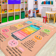 Custom Calming Corner Welcome Mat for Classroom and School
