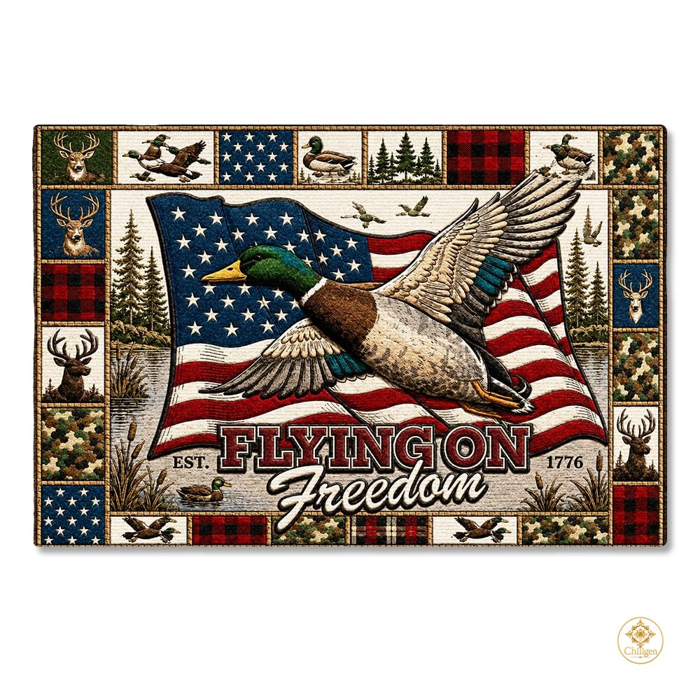 Personalized Hunting Welcome Doormat for Front Door