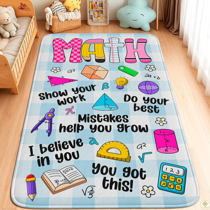 Custom Math Area Rug