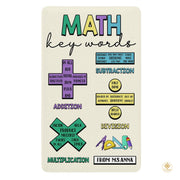 Custom Math Education Rug for Playroom and Classroom - Math D4 / 3' x 5' (Rectangular)