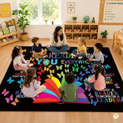 Custom Reading Corner Welcome Mat for Classroom and Library - Style 5