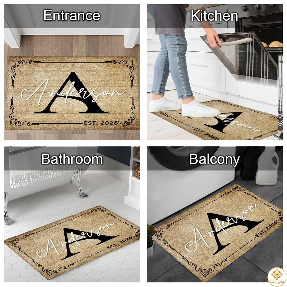 Custom Monogram Doormat – Style 355