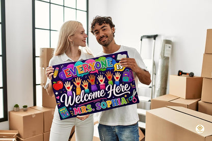 Personalized Classroom Doormat with Custom Teacher Name