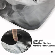Infographic displaying dotted anti-slip backing and surface resistance details for the area rug - thumbnail image 5 of 8