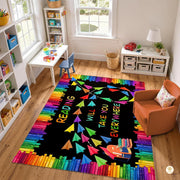 Custom Reading Corner Welcome Mat for Classroom and Library - Style 9