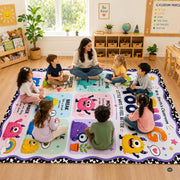 Personalized Teachers Classroom Rug, Custom Teacher Name Classroom Rules Area Rug, Feeling Chart Calming Corner Mat, Kindergarten Educational Back to School Class Decor (D3)