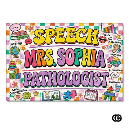Personalized Classroom Welcome Doormat for Teachers and Students