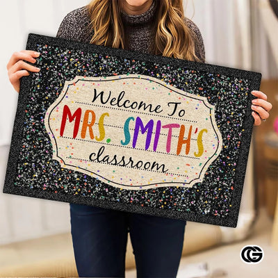 Custom Notebook Welcome Mat for Classroom and Back to School