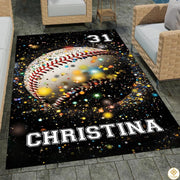 Baseball Area Rug