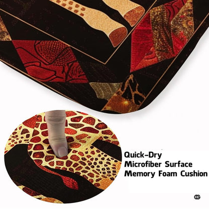 Infographic showing anti-slip dotted backing and stain resistance features - thumbnail image 4 of 7