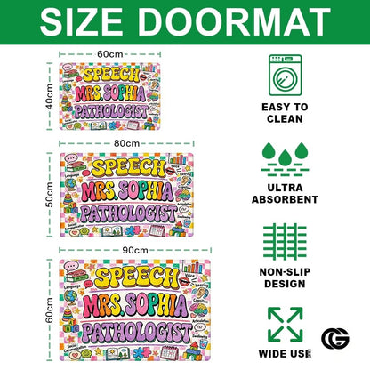 Personalized Classroom Welcome Doormat for Teachers and Students