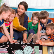 Custom Classroom Library Welcome Mat for Kids and Teachers