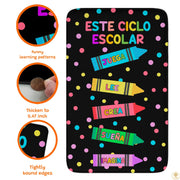 Custom ABC Spanish Educational Rug with Alphabet and Numbers