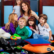 Custom Mathematics Education Rug for Classroom and Playroom