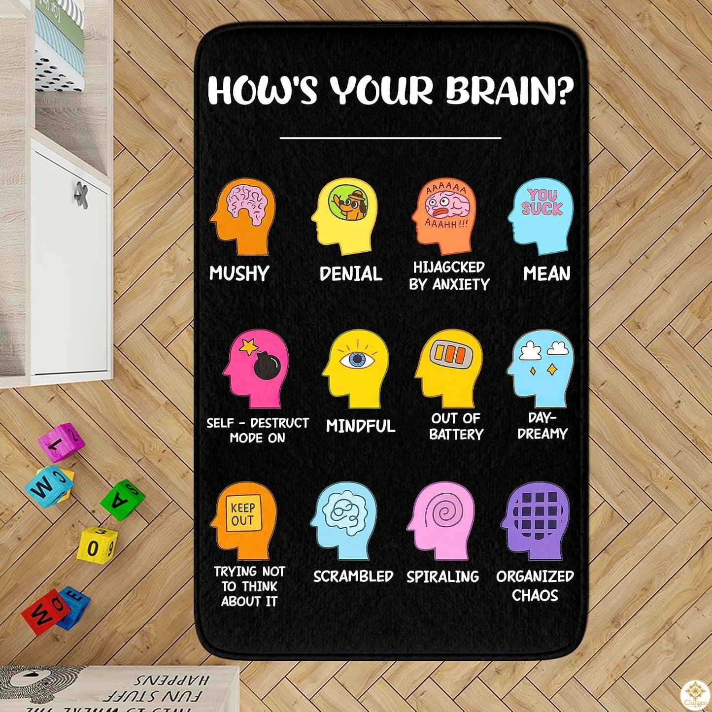 Mental Health Classroom Area Rug