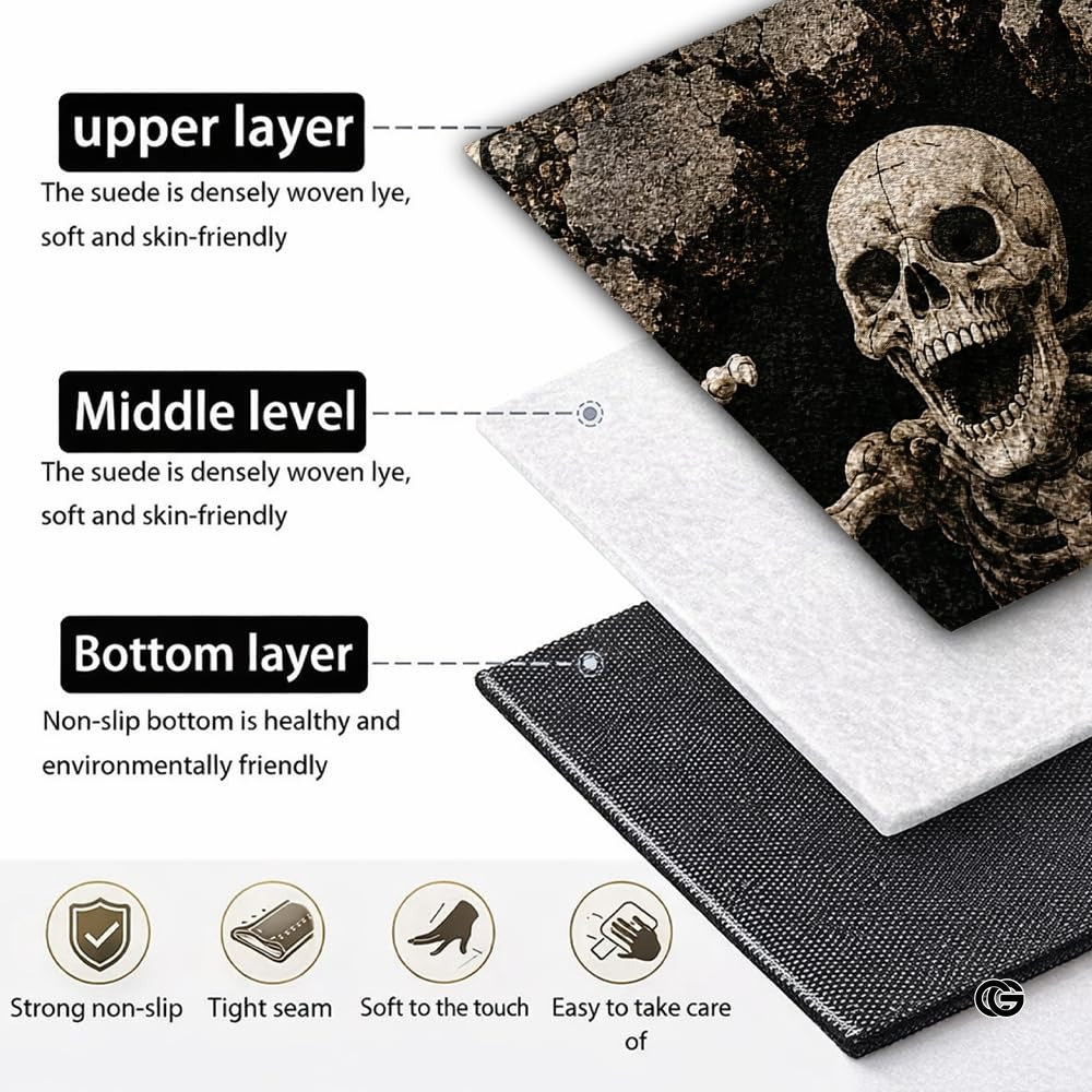 Personalized Halloween 3D Optical Illusion Shaped Rug (A03)