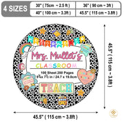 Personalized Notebook Welcome Mat with Family Name and Address