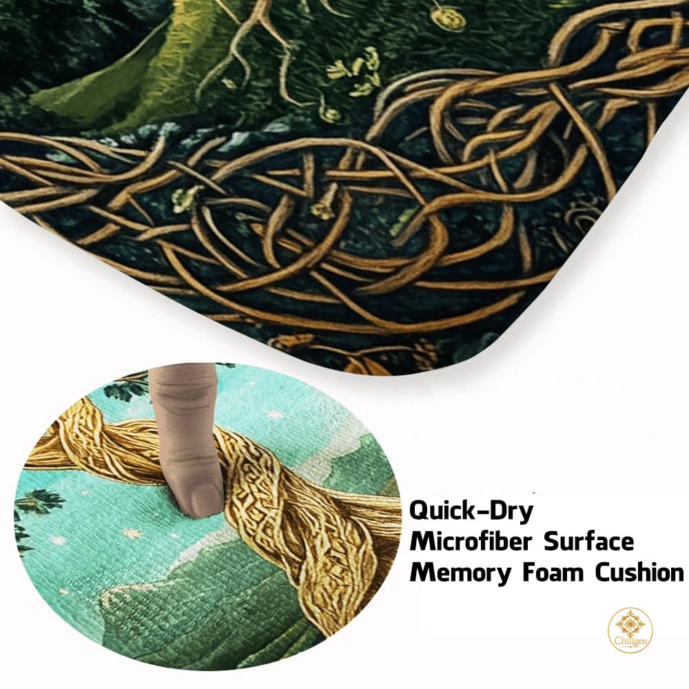 Custom Tree of Life Welcome Mat with Non Slip Backing