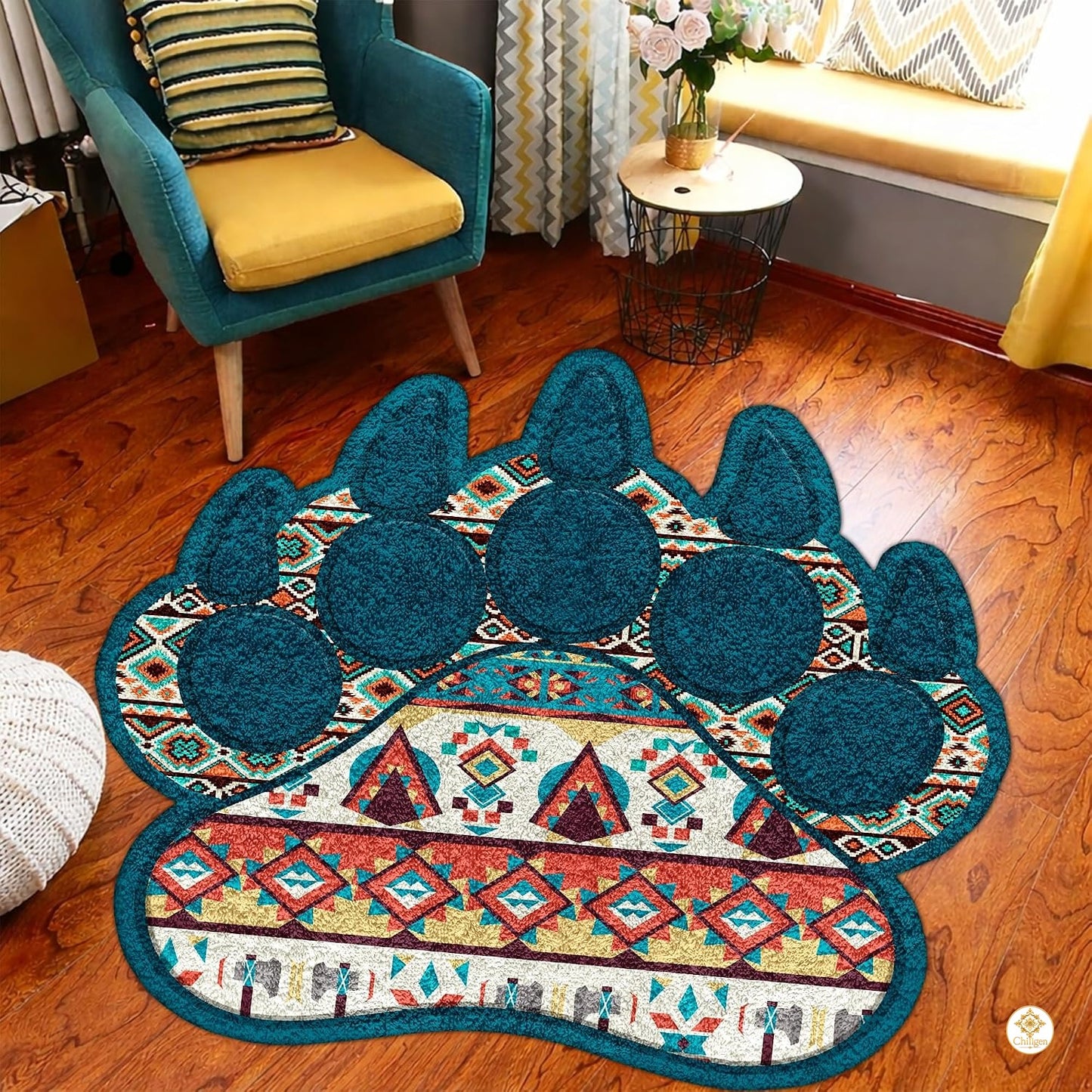 Custom Bear Paw Welcome Mat with Non Slip Backing - A1