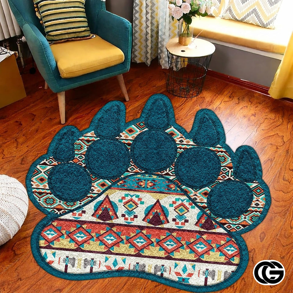 Custom Bear Paw Welcome Mat with Non Slip Backing - A1