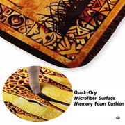 Infographic showing anti-slip dotted backing and stain resistance features - thumbnail image 4 of 7