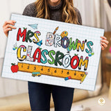 Personalized Teacher Welcome Mat for Classroom and School Decor