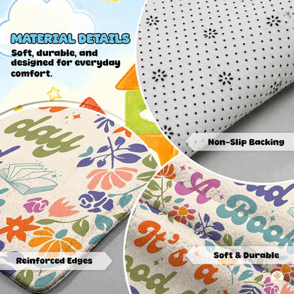 Custom Book Rug for Classroom and Reading Nooks - A Good Day To...