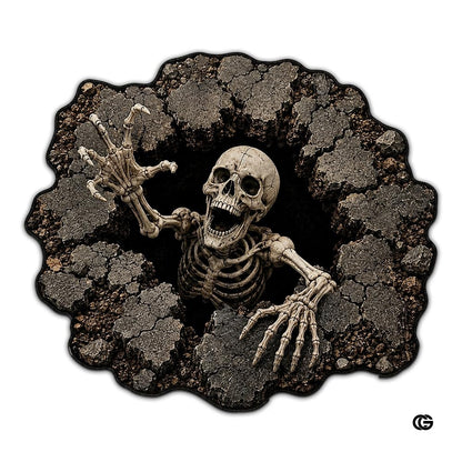 Personalized Halloween 3D Optical Illusion Shaped Rug (A03)