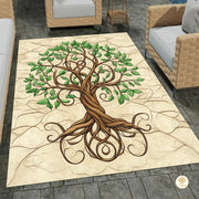 Custom Celtic Tree of Life Rug for Living Room and Bedroom - Tree-ds08