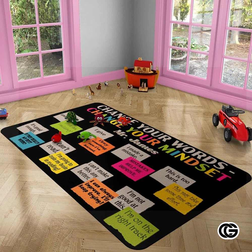 Personalized Family Name Doormat with Monogram and House Address