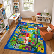 Personalized Road Map Welcome Mat with Custom Name and Streets