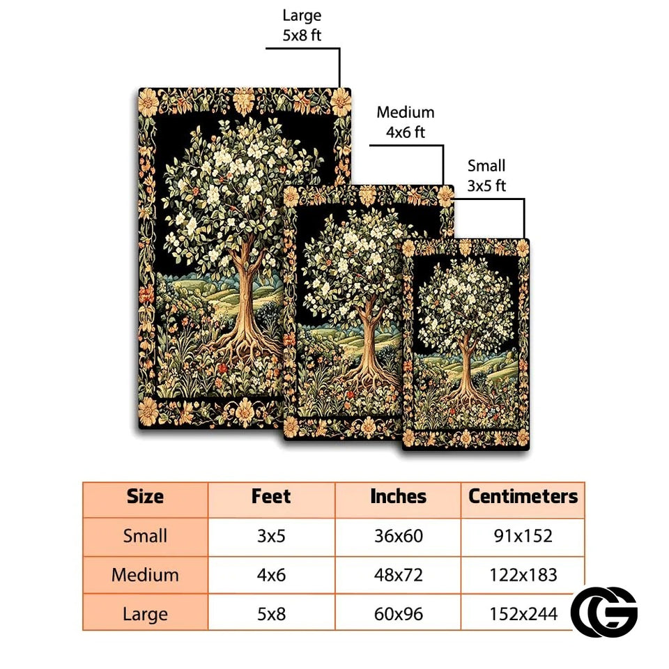 Custom Tree of Life Doormat with Celtic Monogram