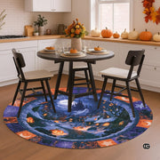 Custom Halloween 3D Effect Optical Illusion Spooky Round Rug (D5)