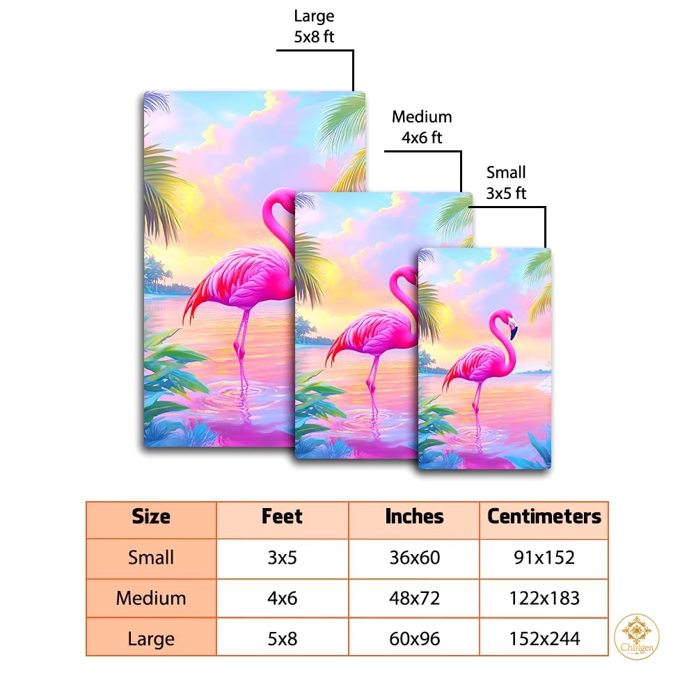 Custom Flamingo Welcome Doormat for Front Door and Entryway
